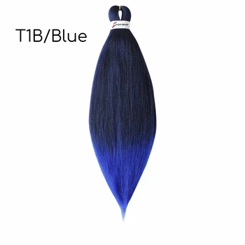 Канекалон омбре Easy Braid Т1В/Blue омбре чорно-синій