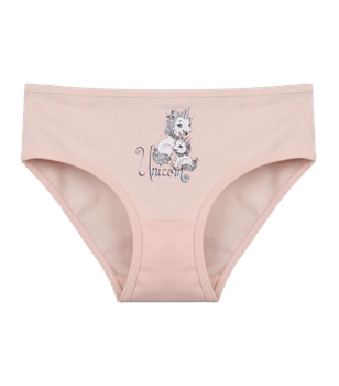Трусы слипы для девочки с принтом Unicorn - Donella - 4111Y15 - 98-104 см - Персиковый