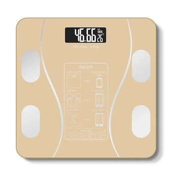 Smart весы умные напольные 17A gold, 180кг (0,05 кг), bluetooth