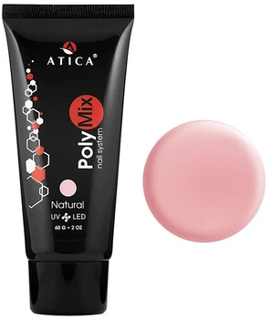Камуфлирующий полигель, 60 г - Atica PolyMix Nail System Natural (1266400-766117219-2)