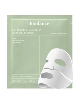 Ночная гидрогелевая маска с морскими водорослями Biodance Refreshing Sea Kelp Real Deep Mask, 1 шт