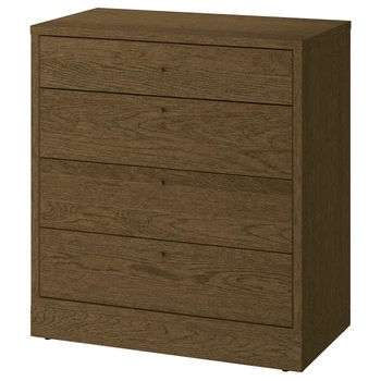 Комод ІКЕА TONSTAD 82x47x90 см Коричневий шпона дуба (60614614)