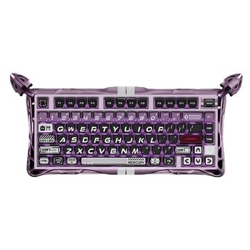 Клавиатура игровая GravaStar Mercury V75 Pro проводная с магнитными переключателями – Night Flame Purple