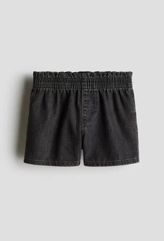 Дитячі джинсові шорти для дівчинки H&M 98 см Чорний (25072403B)