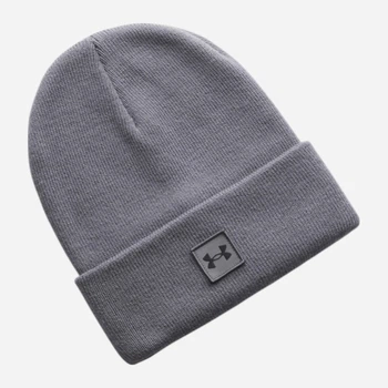 Шапка чоловіча Under Armour UA Halftime Cuff 1373155-026 One Size Сіра (198632618790)