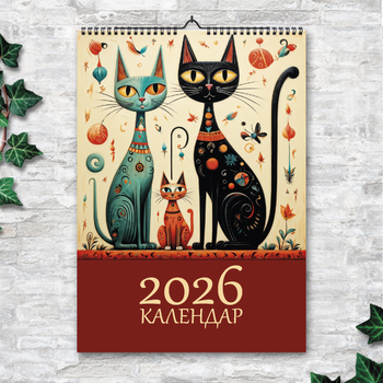 Календарь А4 перекидной настенный EL GATO GOMEZ 13 листов ENTERSTORE (art. 250141а4)