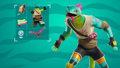 Fortnite - Sun & Scales Pack + 600 V-Bucks Код активации для Xbox One/Series S|X