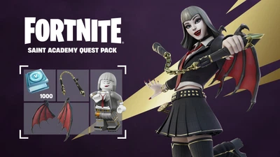 Fortnite - Saint Academy Quest Pack + 1000 V-Bucks Challenge Код активации для Xbox One/Series S|X