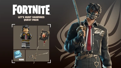 Fortnite - Let's Hunt Vampires Quest Pack + 1,500 V-Bucks Challenge Код активации для Xbox One/Series S|X