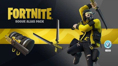 Fortnite - Rogue Alias Pack + 600 V-Bucks Код активации для Xbox One/Series S|X