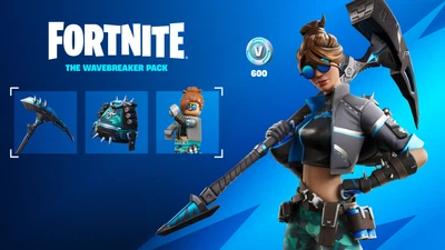 Fortnite - The Wavebreaker Pack + 600 V-Bucks Код активации для Xbox One/Series S|X