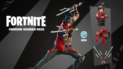 Fortnite - Crimson Warden Pack + 600 V-Bucks Код активации для Xbox One/Series S|X