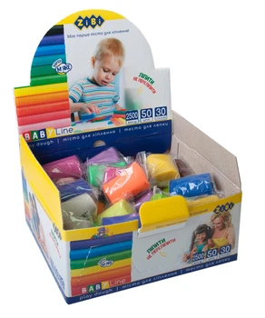 Тесто для лепки 50 г (30 цветов) BABY Line ZB.6252