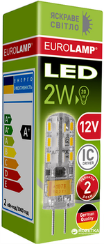 Світлодіодна лампа Eurolamp LED G4 силикон 2W 4000K 12V (LED-G4-0240(12))