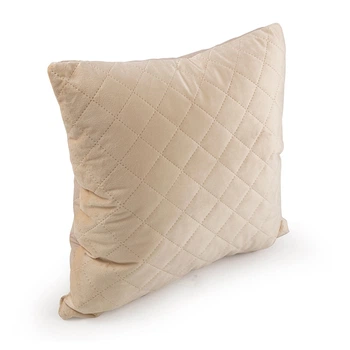 Подушка Руно 40x40 - Beige ромб велюр бежевая (26103)