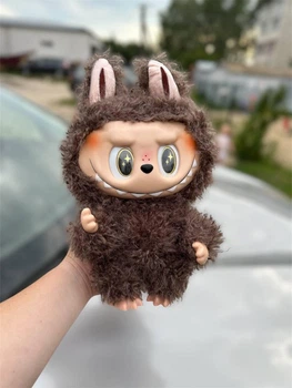Большая мягкая игрушка ЛУБУБУ 38 см в коробке LABUBU коричневая