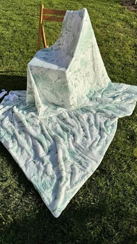Літня ковдра для алергіків Полуторна 150х200 Зелена (П4К-mur-holod-002)