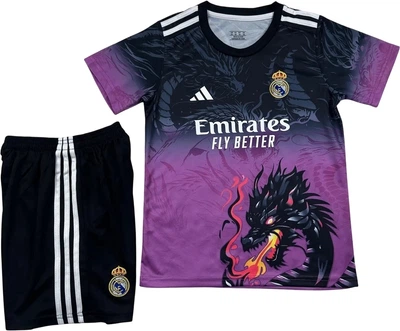 Футбольная форма Реал Мадрид (Real Madrid) 2025-2026 тренировочная черно-фиолетовая M F0250