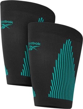 Рукава компрессионные для бедер Reebok KNITTED COMPRESSION THIGH SLEEVE 2 шт. черно-бирюзовые S RRSL-15533