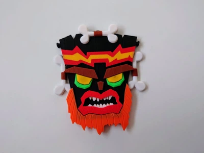 Настінна декоративна маска "Uka Uka" з гри Crash Bandicoot. Aivory