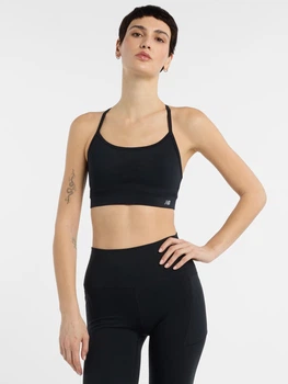 Спортивний топ для бігу жіночий New Balance Essential Yoga WB51039BK M Чорний (197376811320)