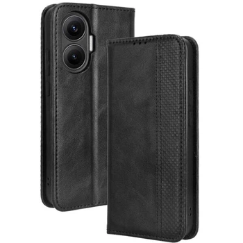 Чехол-книжка Deexe Retro Style для Xiaomi Poco F7 - Black