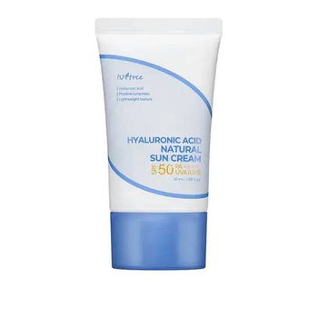 Минеральный солнцезащитный крем Isntree Hyaluronic Acid Natural Sun Cream SPF 50+ PA++++ 50 мл