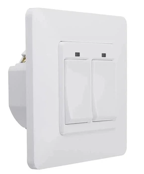 Вимикач світла Tuya Moes Wi-Fi 2-канальний білий WS-EUY2 (5902135135624)