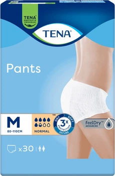 Подгузники-трусы для взрослых Tena Pants Medium 30 шт (80-110см) 5 капель
