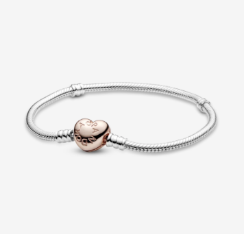 Срібний браслет Пандора Pandora з застібкою Rose 580719 (18)