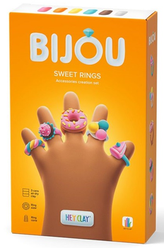 Masa plastyczna Hey Clay Bijou – Słodkie pierścionki HCL31002CEE (5904754607131)
