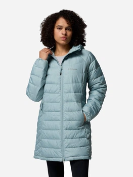 Куртка зимова жіноча Columbia Omni-Heat Reflective Omni-Shield Powder Lite II Mid Insulated Jacket 2089371CLB-461 XS Бірюзова (0990059983488_0198711056475)