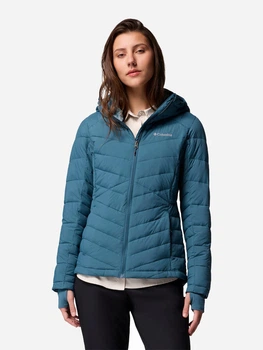 Куртка зимова коротка жіноча Columbia Omni-Shield Omni-Heat Infinity Joy Peak Ii Hooded Jacket 2089041CLB-429 S Темно-бірюзова (0990059965606_0195982938943)