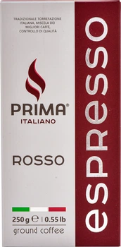 Кофе молотый жареный Prima Italiano Espresso Rosso 250 г (4820268030153)