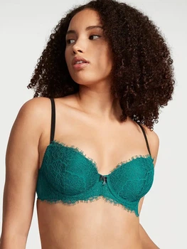 Мережевний бюстгальтер Victoria's Secret демі Dream Angels 32B Смарагдовий (26560584)