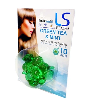 Капсули для волосся Lesasha Hair Serum Vitamin c зеленим чаєм і м'ятою, 10 шт