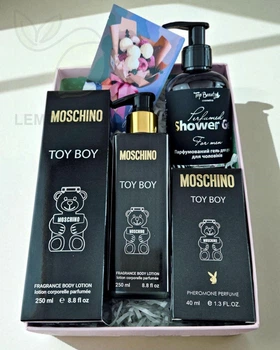Подарочный набор косметики No Brand в стиле Moschino Toy Boy 3 в 1 ver.02