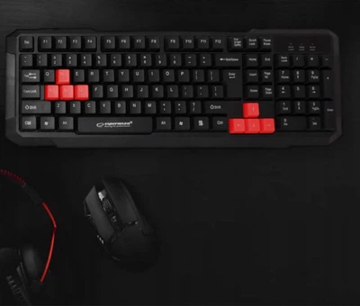 Клавіатура Esperanza EGK102 USB Red (EGK102RUA)