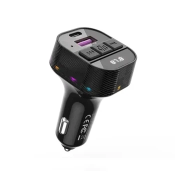 ФМ-модулятор XO BCC17 Smart Bluetooth MP3 A+C Dual Port PD30W Чорний