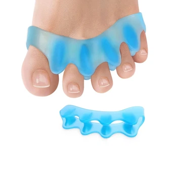 Силиконовый корректор разделитель пальцев ног 1 штука Blue