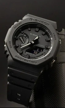Часы в стиле GA-2100 Тактические Черные