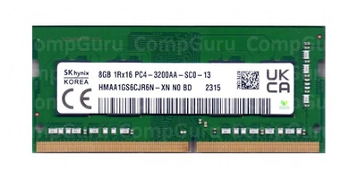 Оперативная память ноутбучная Hynix DDR4 8GB 3200MHz SO-DIMM 1Rx16 PC4-3200AA (HMAA1GS6CJR6N-XN)