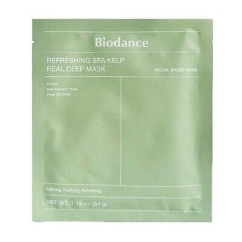 Заспокійлива гідрогелева маска для обличчяя BIODANCE Refreshing Sea Kelp Real Deep Mask 34g