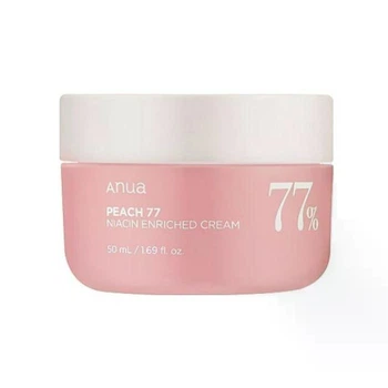 Увлажняющий крем для лица с экстрактом персика Peach 77% Niacin Enriched Cream 50 ml Anua