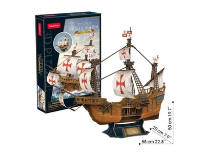 3D пазл Корабль Санта-Мария, CubicFun, 204 эл., T4038h