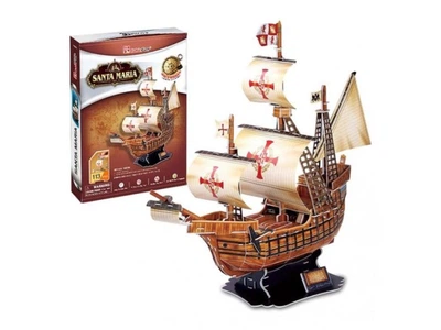 3D пазл Корабль Санта-Мария, CubicFun, 113 эл., T4008h