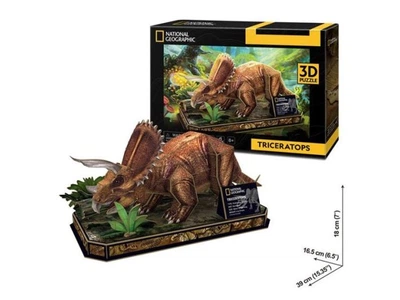 3D пазл National Geographic Dino Трицератопс, CubicFun, 44 ел., DS1052h