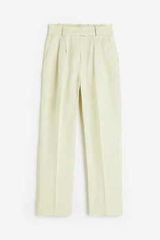 Брюки H&M 36 фисташковый 29011141525