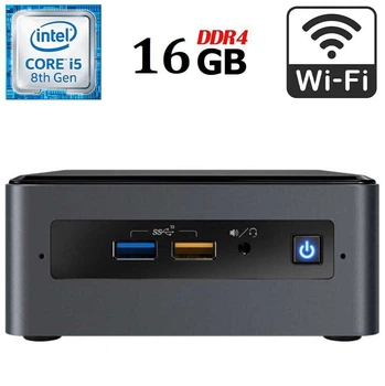 Неттоп Intel NUC NUC8BEK USFF / Intel Core i5-8259U (4 (8) ядра по 2.3 - 3.8 GHz) / 16 GB DDR4 / 256 GB SSD M.2 / Intel Iris Plus Graphics 655 / USB 3.1 / HDMI / Wi-Fi б/у