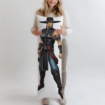 Дакимакура Kung Lao (Mortal Kombat), (подушка обнимашка) 120*40 см